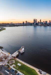 Aerial Image of SOUTH PERTH SUNSET