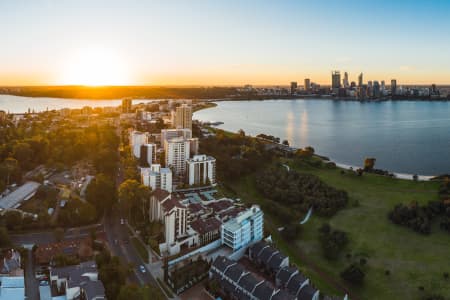 Aerial Image of SOUTH PERTH SUNSET