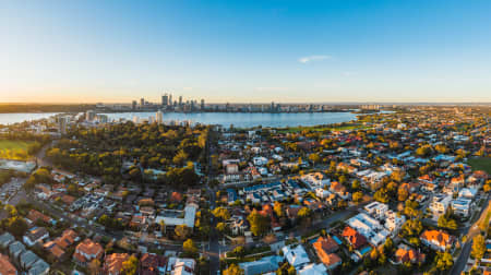 Aerial Image of SOUTH PERTH SUNSET