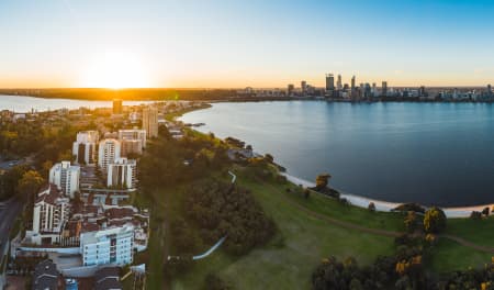 Aerial Image of SOUTH PERTH SUNSET
