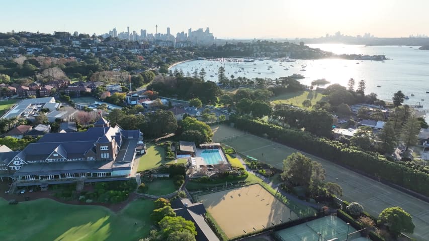 Aerial Image of THE ROYAL SYDNEY GOLF CLUB, ROSE BAY