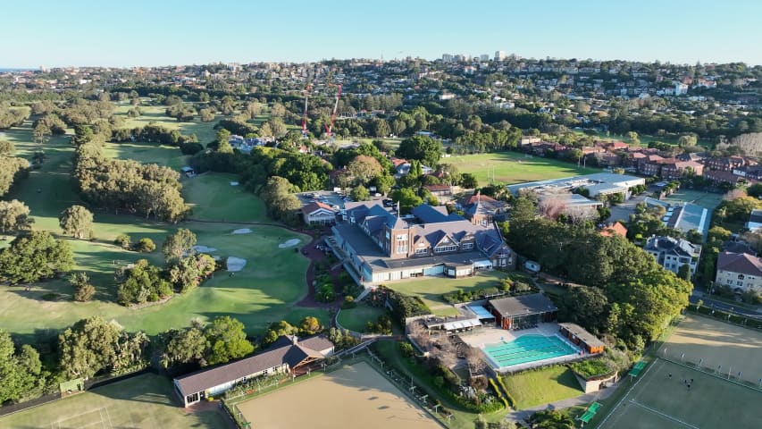 Aerial Image of THE ROYAL SYDNEY GOLF COURSE ROSE BAY