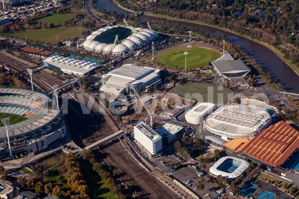 Aerial Image of Melbourne Park