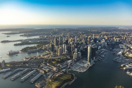 Aerial Image of WALSH BAY & MILLERS POINT EARLY MORNING