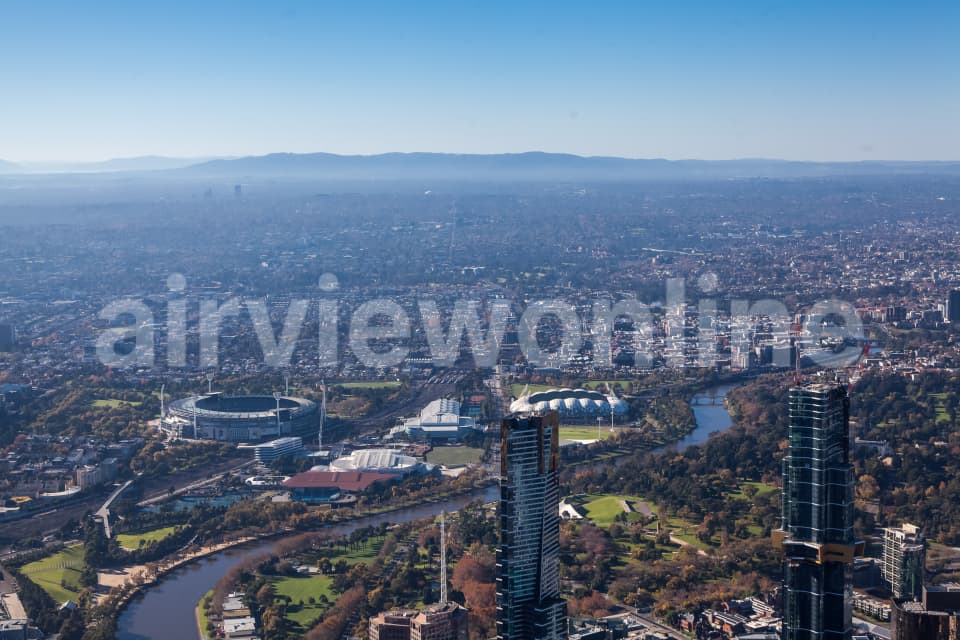 Aerial Image of MCG and Rod Laver arena