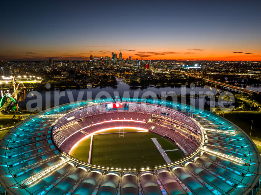 Aerial Image of Optus Stadium Perth