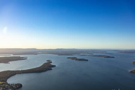 Aerial Image of PULBAH ISLAND LAKE MACQUARIE
