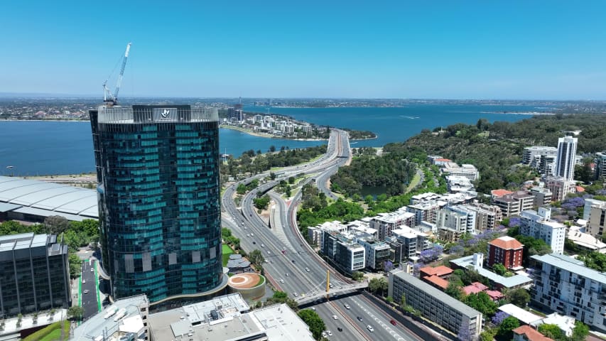 Aerial Image of PERTH FREEWAY WA
