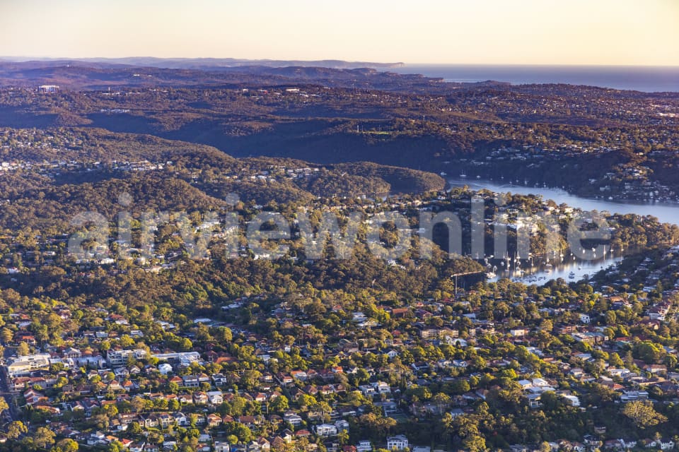 Aerial Image of Northbridge to the Northern Beaches Early Morning