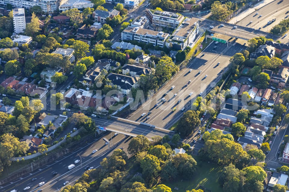 Aerial Image of Warringah Freeway