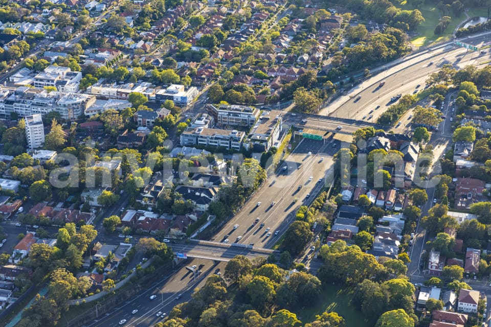 Aerial Image of Warringah Freeway