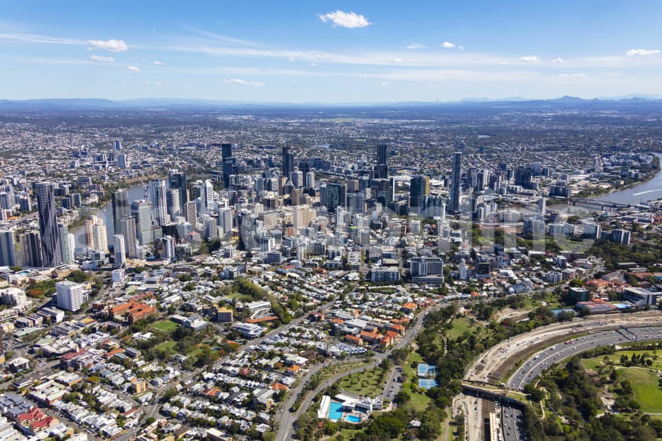 Aerial Image of Fortitude Valley