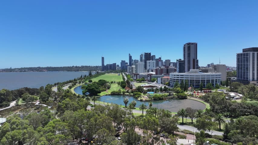 Aerial Image of EAST PERTH