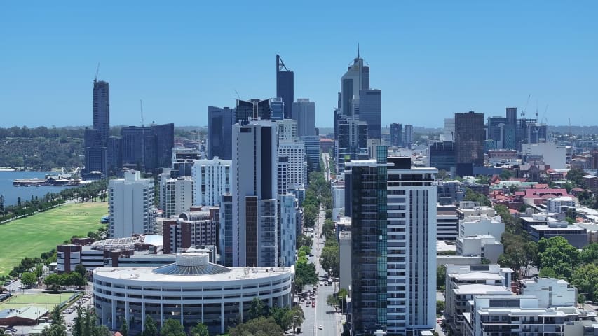 Aerial Image of EAST PERTH TO CBD