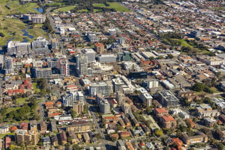 Aerial Image of WOLLONGONG CBD