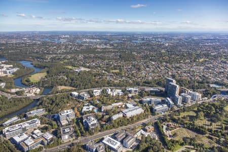 Aerial Image of NORTH RYDE