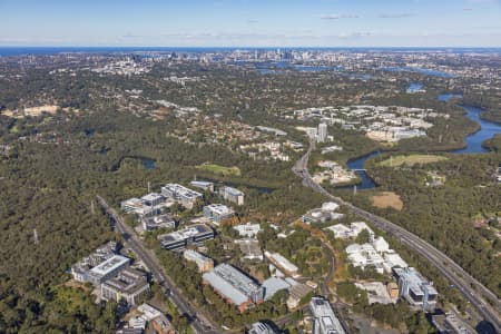 Aerial Image of NORTH RYDE