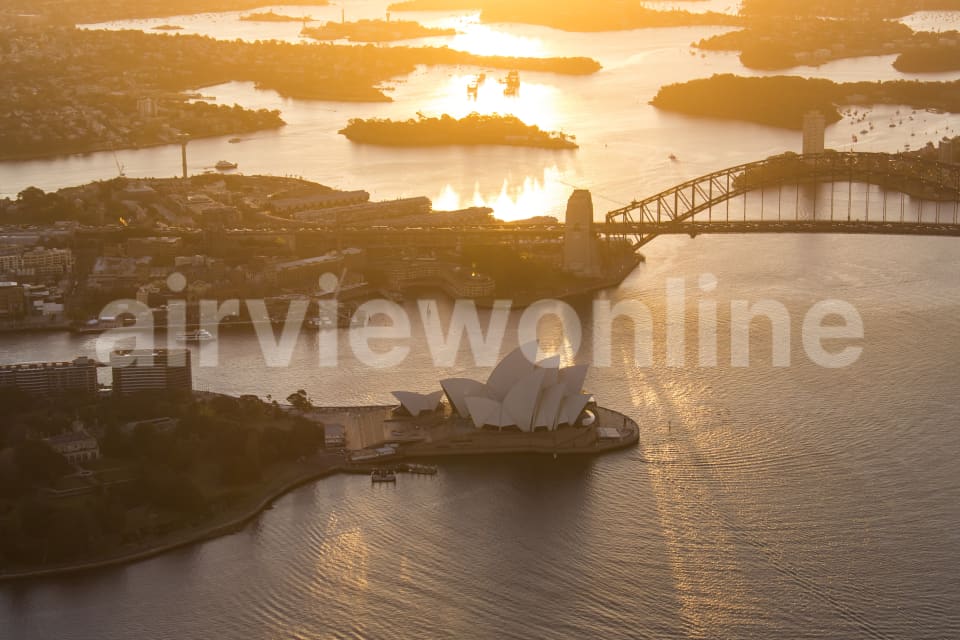 Aerial Image of Sydney Dusk - Lifestyle