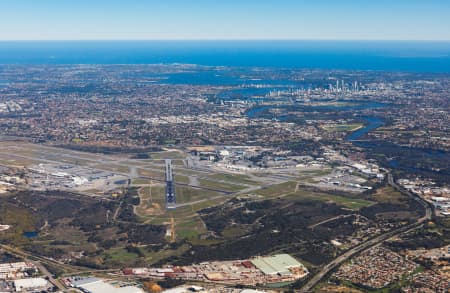 Aerial Image of PERTH AIRPORT TOWARDS PERTH CBD