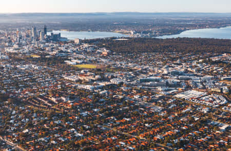 Aerial Image of SUBIACO FACING PERTH CBD