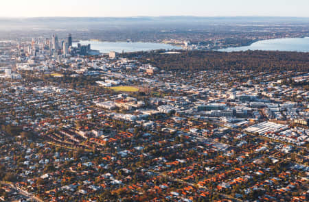 Aerial Image of SUBIACO FACING PERTH CBD