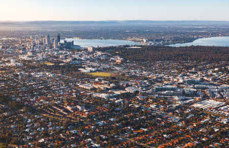 Aerial Image of SUBIACO FACING PERTH CBD