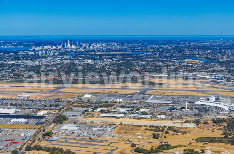 Aerial Image of Perth Airport