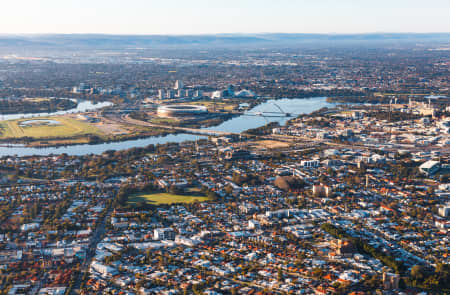 Aerial Image of MOUNT LAWLEY FACING OPTUS STADIUM