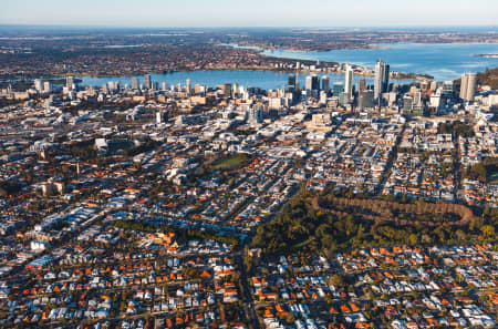 Aerial Image of MOUNT LAWLEY FACING PERTH CBD