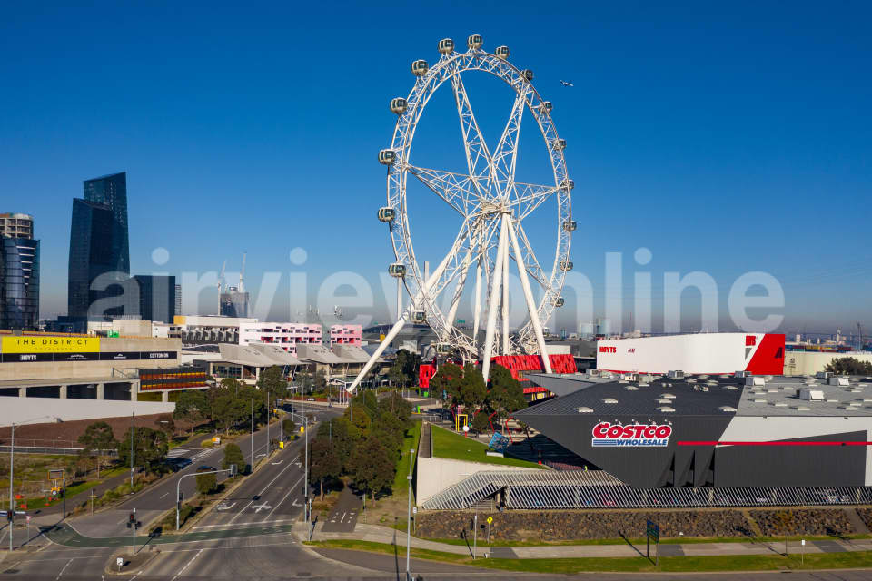 Aerial Image of Docklands, Melbourne Star Observation Wheel