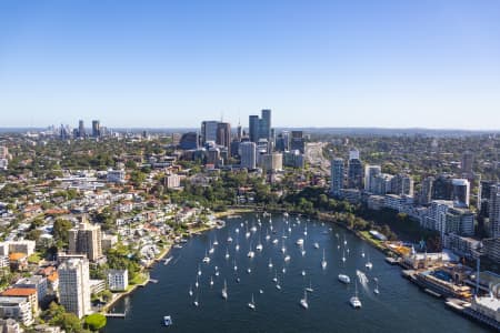 Aerial Image of LAVENDER BAY