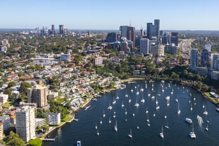 Aerial Image of LAVENDER BAY