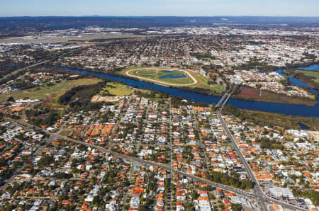 Aerial Image of ASCOT FROM BAYSWATER