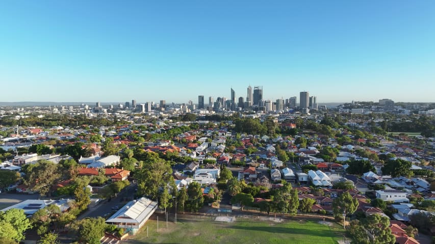 Aerial Image of NORTH PERTH