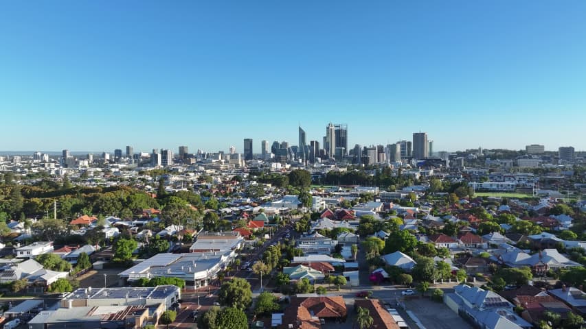 Aerial Image of NORTH PERTH