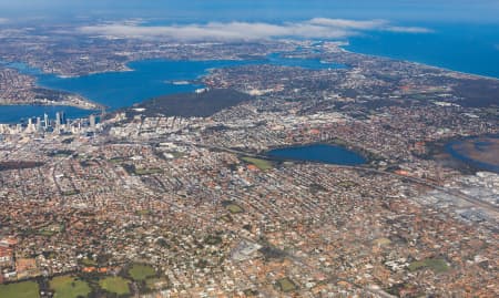 Aerial Image of YOKINE FACING PERTH CBD