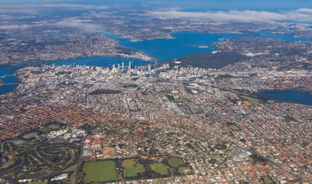 Aerial Image of YOKINE FACING PERTH CBD