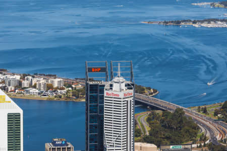 Aerial Image of PERTH BHP AND RIO TINTO