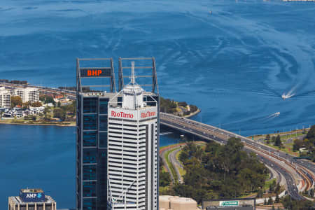 Aerial Image of PERTH BHP AND RIO TINTO