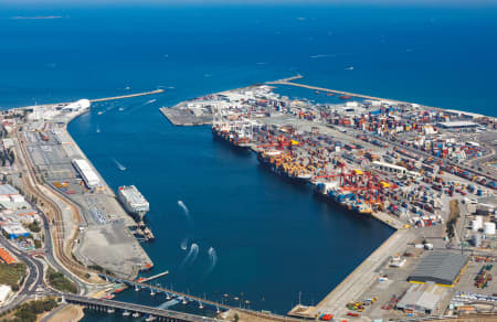 Aerial Image of FREMANTLE PORT