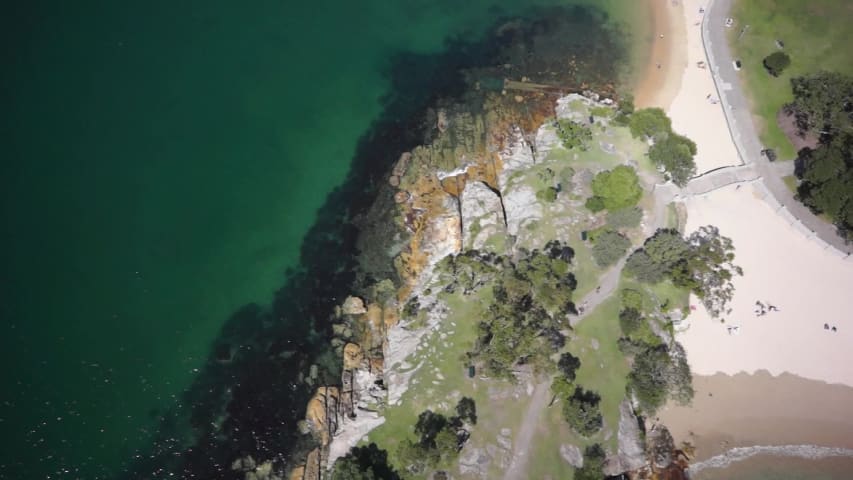 Aerial Image of ROCKY POINT ISLAND AND BEACH