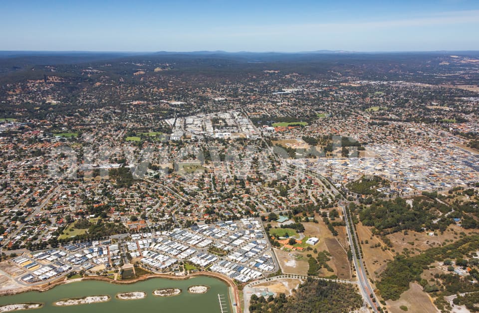 Aerial Image of Champion Lakes towards Armadale