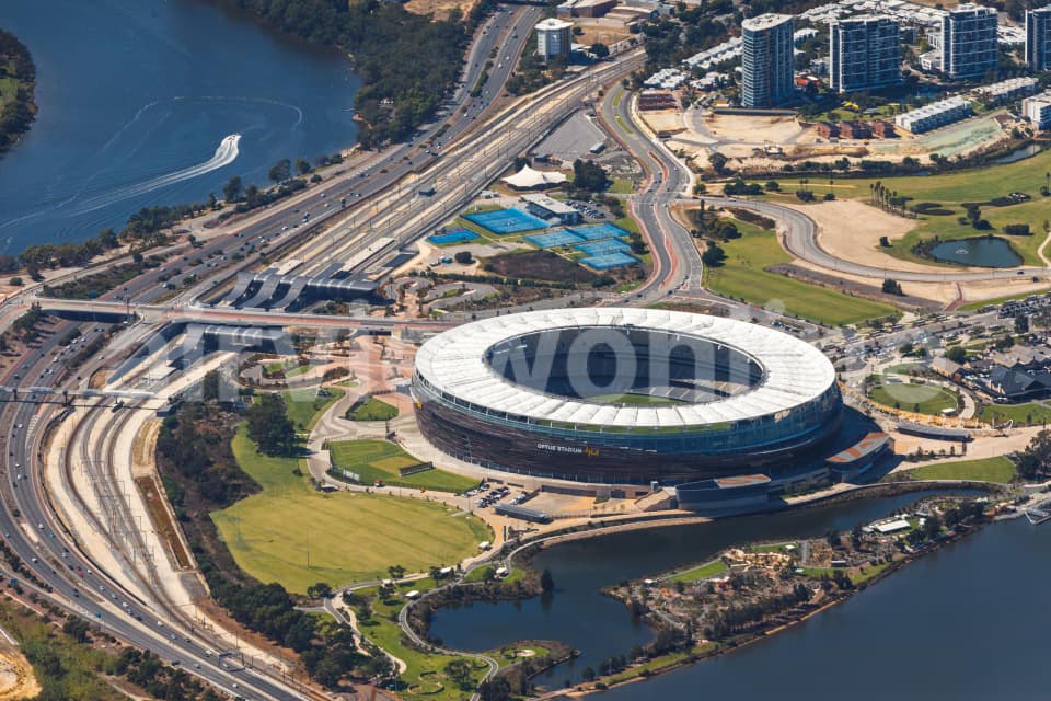 Aerial Image of Perth Optus Stadium