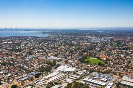 Aerial Image of PALMYRA LOOKING AT PERTH CBD