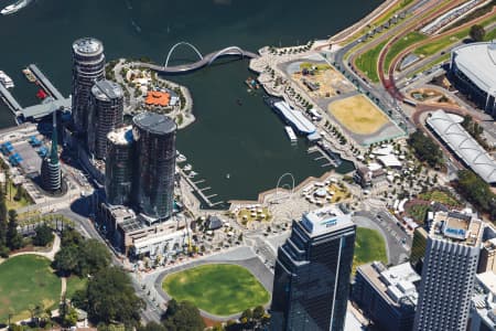 Aerial Image of PERTH ELIZABETH QUAY