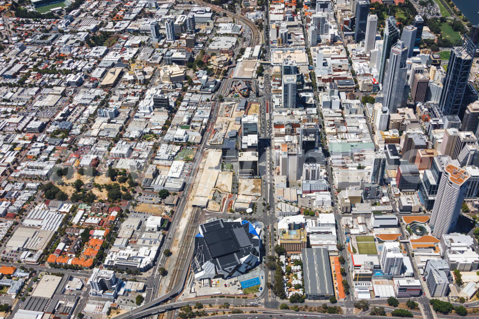 Aerial Image of Perth Northbridge