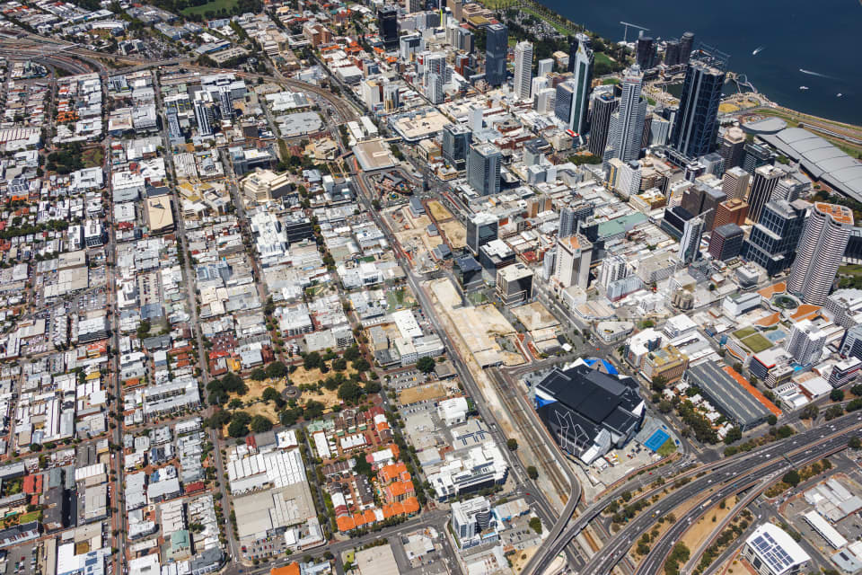 Aerial Image of Perth Northbridge