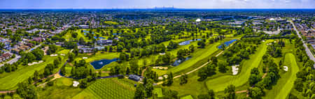 Aerial Image of RIDGEMOOR COUNTRY CLUB, HARWOOD HEIGHTS,IL