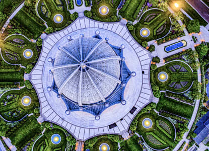 Aerial Image of BAHA\'I TEMPLE, WILMETTE, IL