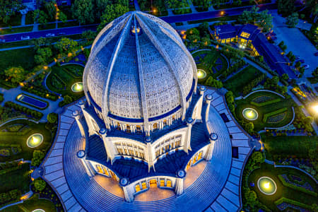 Aerial Image of BAHA\'I TEMPLE, WILMETTE, IL